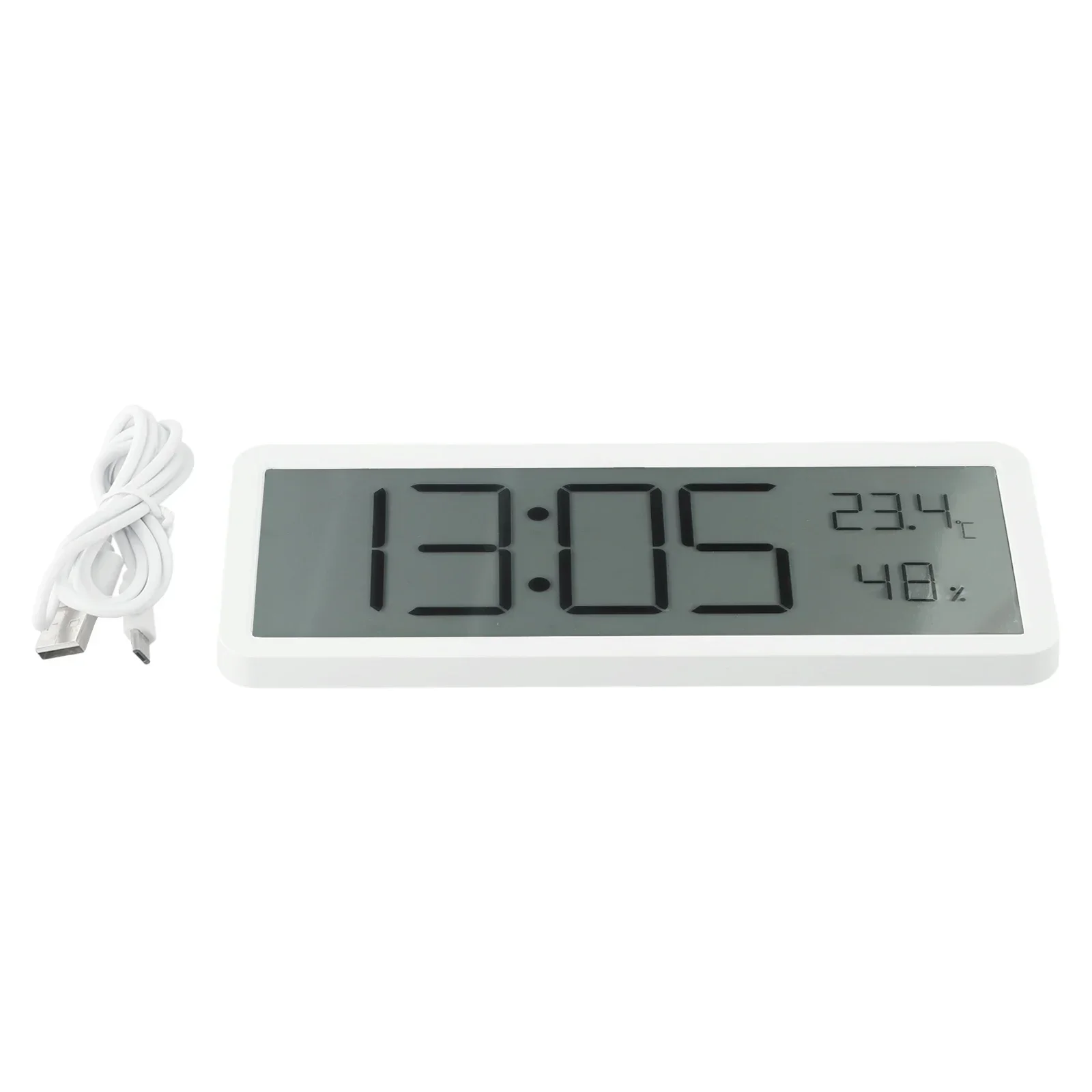 Electronic Clock Digital Wall Clock Living Room Wall Clock Modern Or Battery Power Simple Temperature Humidity Clock