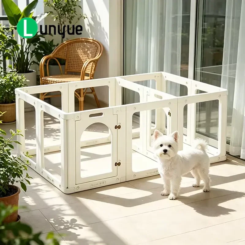 Eco Friendly Stainless Steel Pet Fence Square Classic Metal Indoor Outdoor Dog Barrier Durable Household Safety Gate for Pets