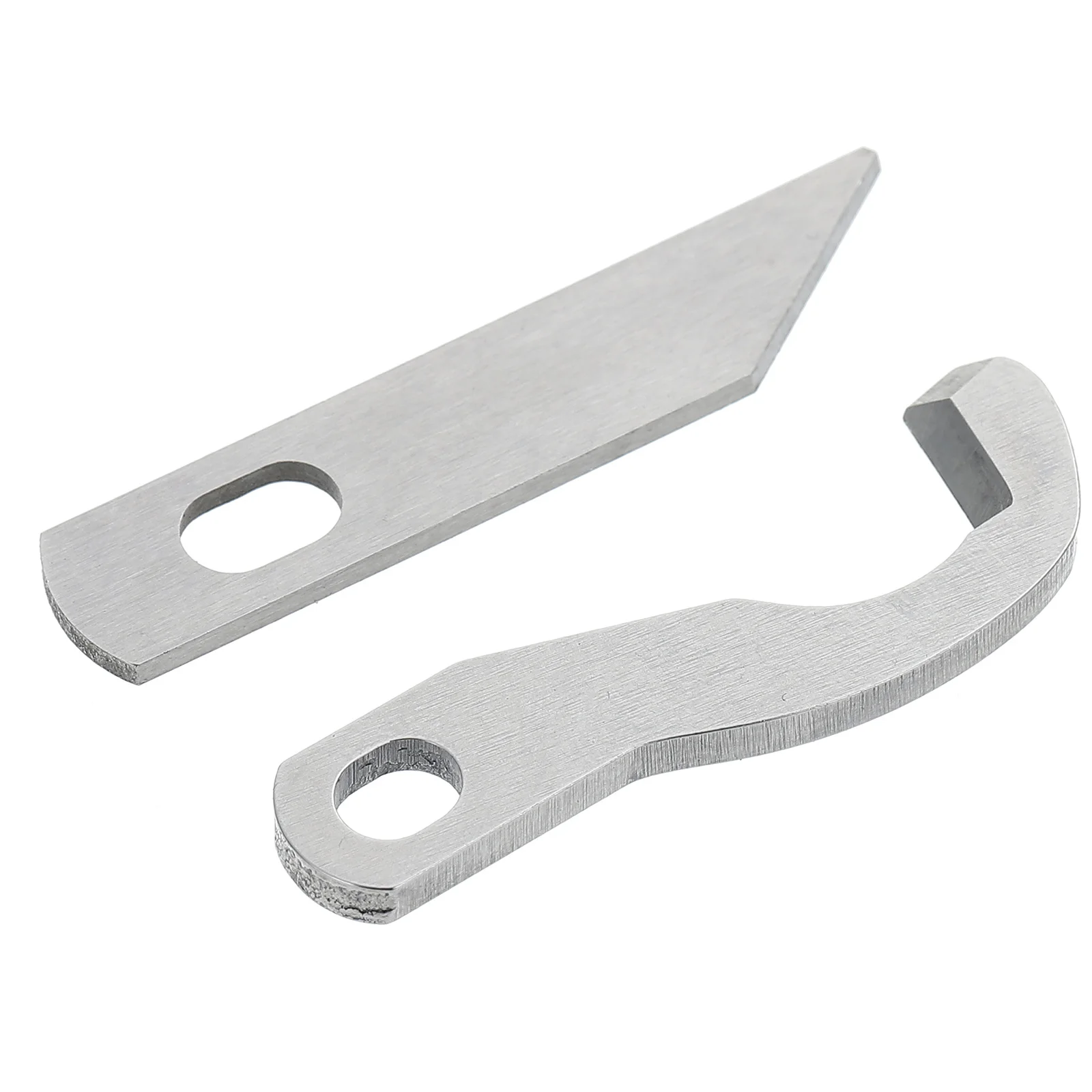 2 قطعة شفرات الاوفرلوك استبدال السكاكين العلوية والسفلية السلس النسيج قطع أجزاء آلة Serger الخياطة الملحقات #4