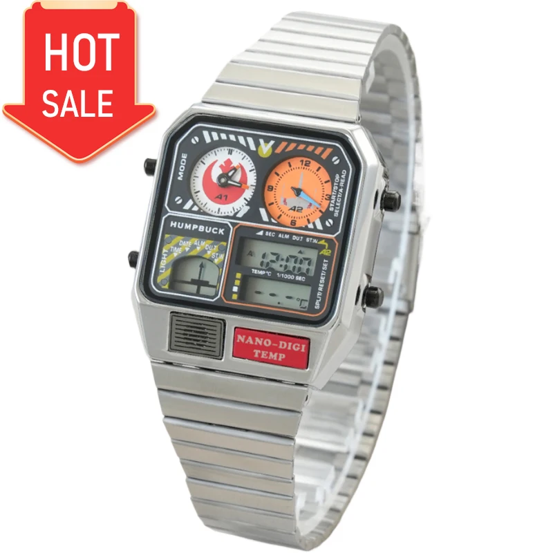 

HUMPBUCK Stay on Schedule Waterproof Stylish Watch Day of the Week Temperature Display Sports Timekeeping