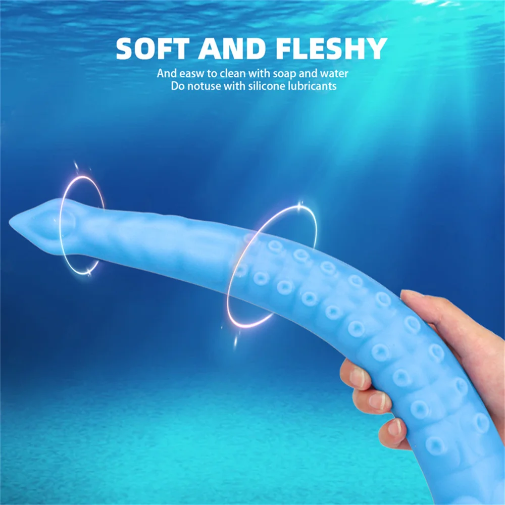 Bouchon anal en silicone poulpe flexible, ventouse, masturbateur de jaune de cul, gode tentacule réaliste, long pénis, fournitures de masturbation féminine