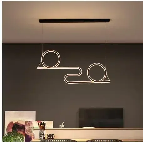 Modern LED Pendant Light Aluminum Hanging Lamp for Home Living Dining Room Restaurant Office