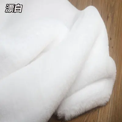 Faux fur thickening rabbit fur faux plush fabric for coat pillow vest collar hat short pile plush fur tissu telas fabric carpet
