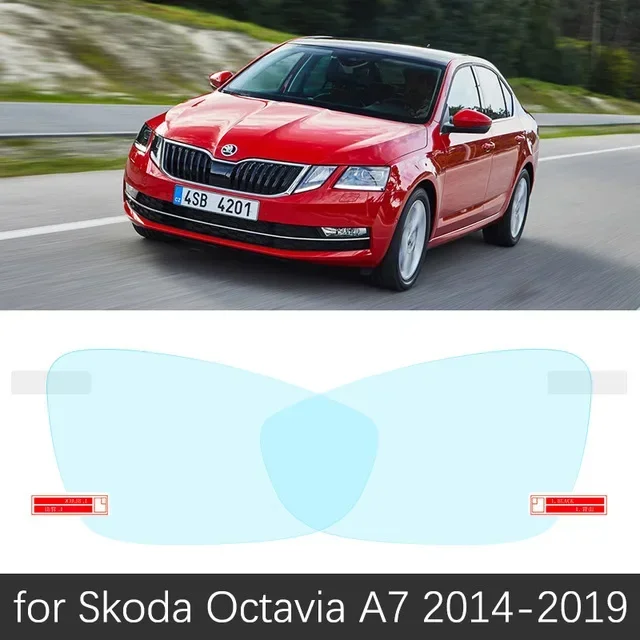 

Полное покрытие, непромокаемая прозрачная противотуманная пленка для Skoda Octavia A7 2014 ~ 2019, пленки для зеркал заднего вида, водонепроницаемые автомобильные аксессуары