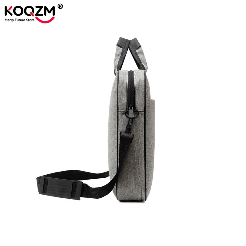 

15.6 Inches Laptop Shoulder Handbag Zipper Shoulder Bag Business Portable Nylon Computer Handbags Simple Style Notebook Pouch