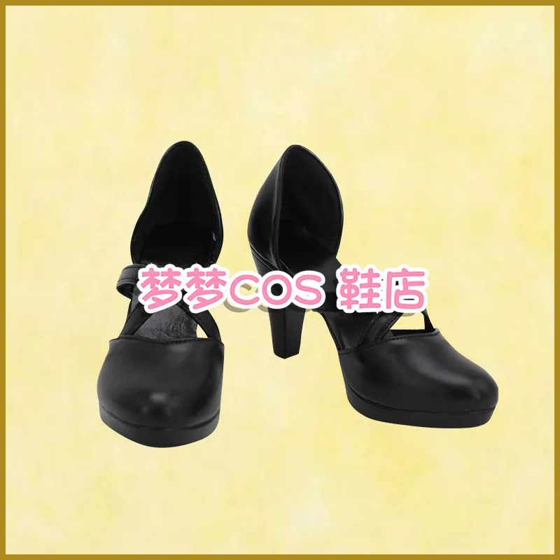 Chaussures de Cosplay du Service Secret du film Evil Ada Wong, bottes pour Halloween et noël pour femmes, talons hauts noirs