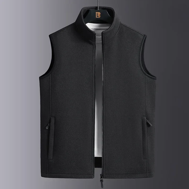 

New Fashion Plus Size Male Warm Waistcoat Fleece Vest Men's Lamb Cashmere Warm Sleeveless Coat Men Brand Clothing Winter Vest