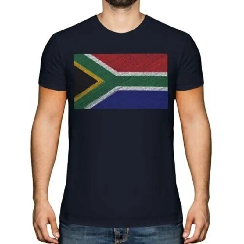 Мужская футболка с флагом Южной Африки и каракулей, топ подарка гэта Afrika African