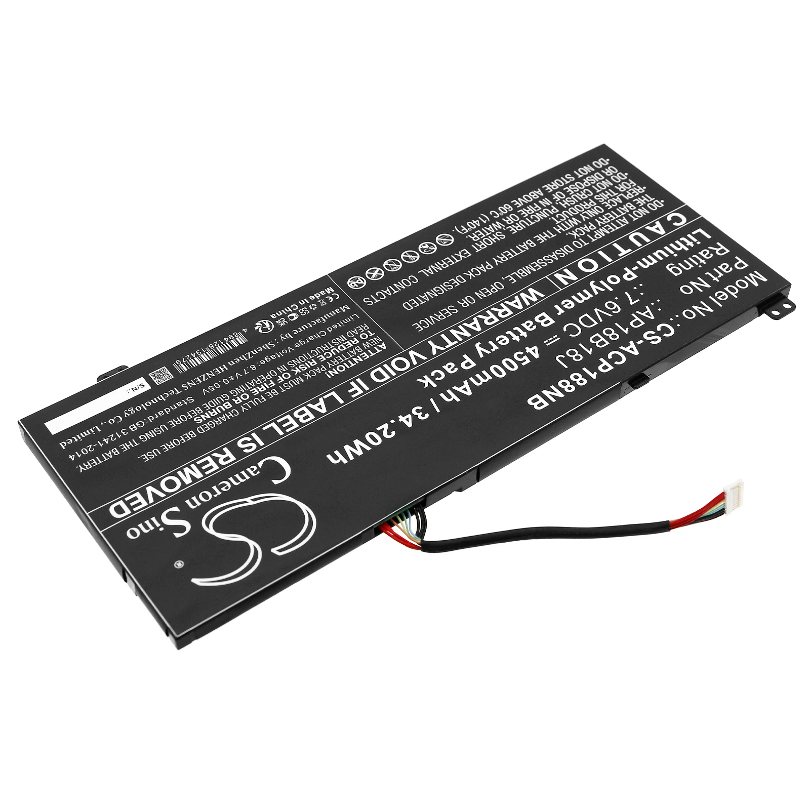 Replacement 7.6V 4500mAh Notebook Laptop Battery AP18B18J for Acer Aspire 3 A314-32 Aspire 3 A314-32-33