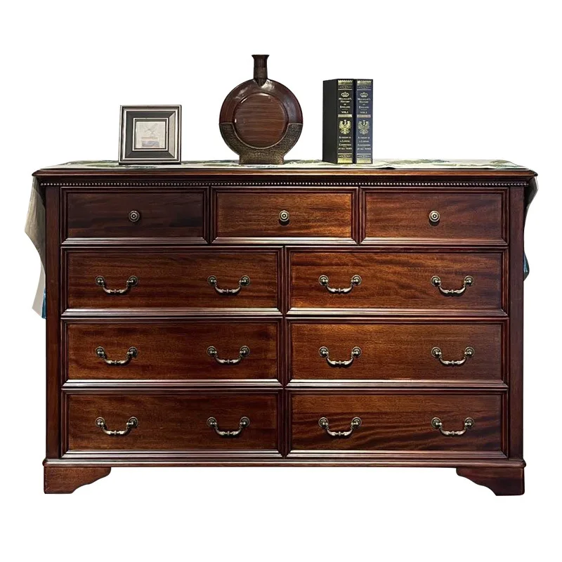 

American style, all solid wood, storage, bedroom, locker, living room, simple