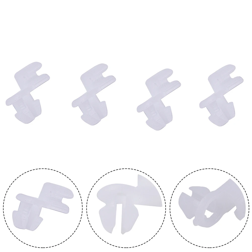 4pcs Car Door Hole Door Lock Fastener Rod Clip For Hole 5-7 Mm Door Lock Rod Clips Trim Panel Plastic Fastener