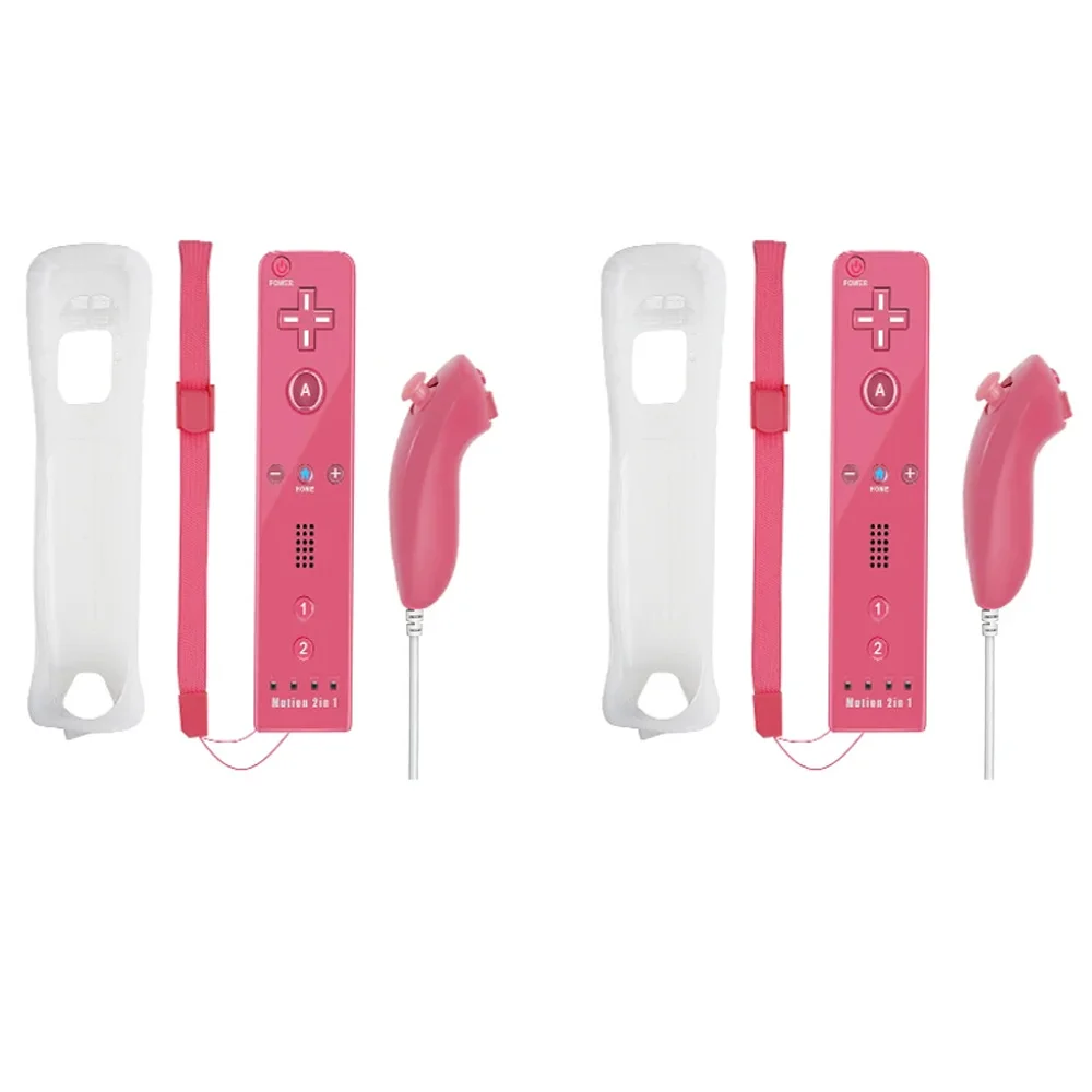 2in1 Controller For Nintendo WII/WII U Gaming Left Right Joystick Wireless Gamepads Optional Motionplus Func Game Remote Control image 3