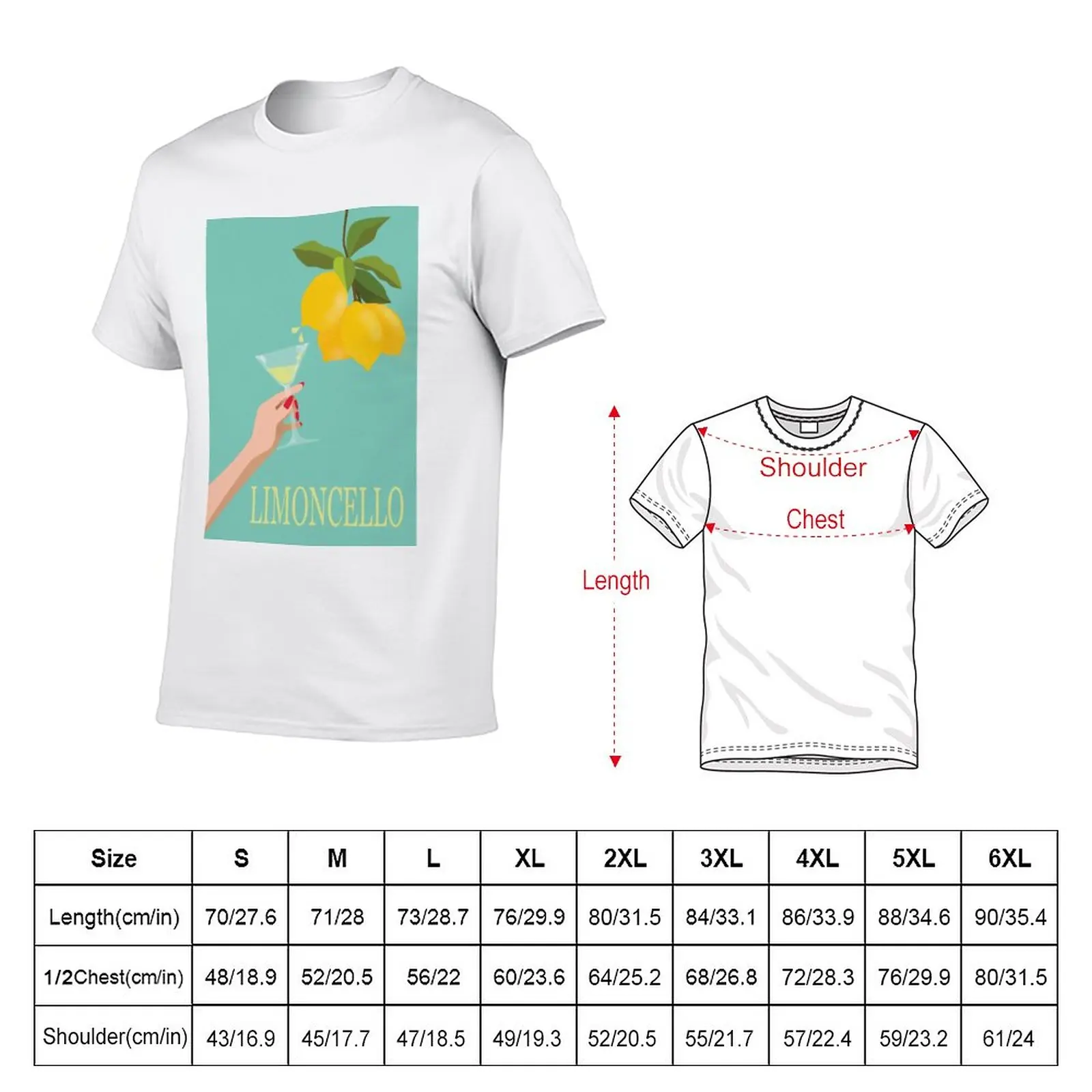 New Limoncello T-Shirt T-shirt for a boy anime clothes summer top man clothes designer t shirt men