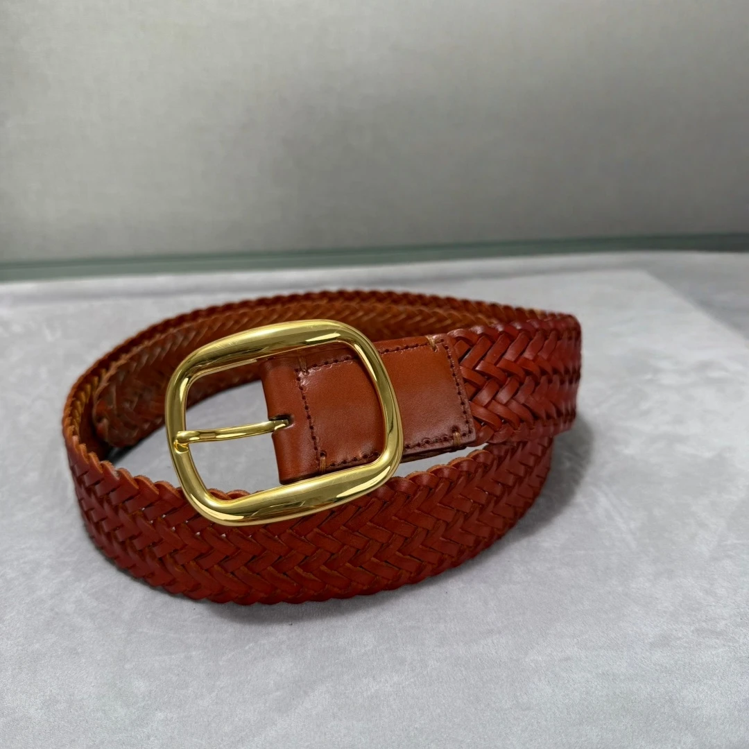 

Подарки к празднику: Элитный брендовый ремень ручной работы для мужчин, из натуральной кожи высшего качества, 38 мм, плетеный, повседневный и деловой, универсальный, с металлической пряжкой