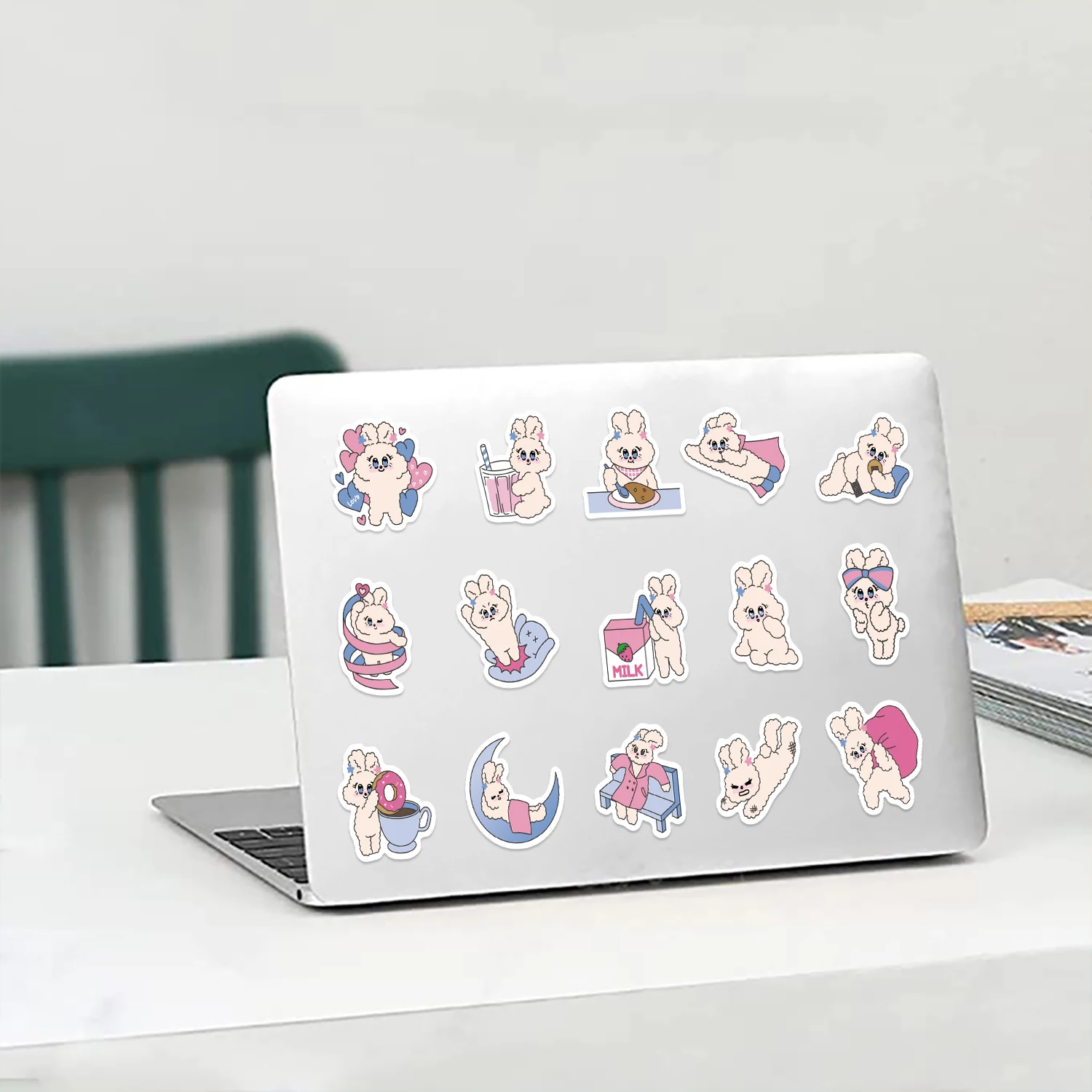 50PCS Lollipop Bunny Stickers DIY Diary Laptop Luggage Skateboard Graffiti Decal Fun Stylish Classic Toy