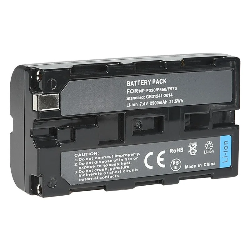 

2900mAh NP-F550 F530 F570 Camera Battery Suitable for Sony NP-F550 DSLR Camera F750 F530 F570 F330 Camera