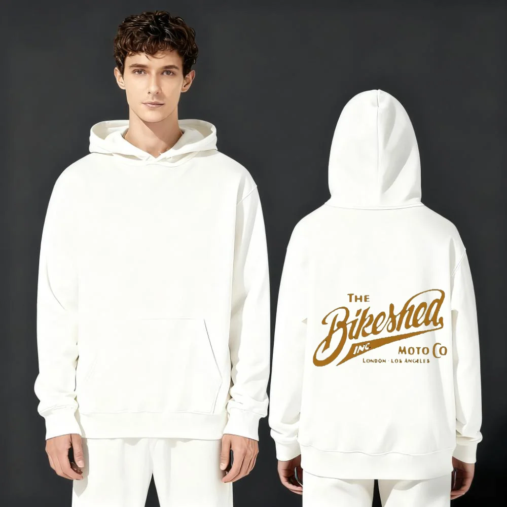

A 2025 new trendy casual and loose 330G hooded sweatshirt with American retro street style letter prints