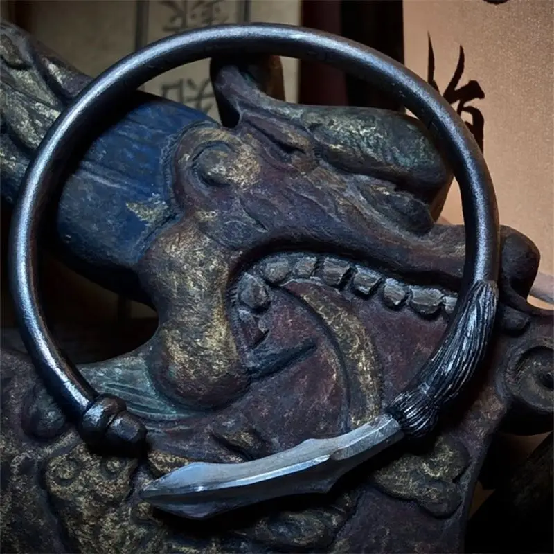Trendy Youth Han Xin Bracelet, Hand-Engraved Unique Vintage Open Bangle Boyfriend