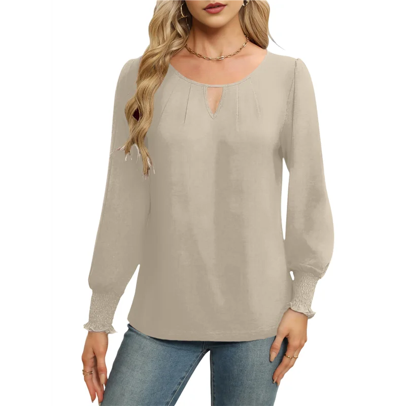 

Womens Long Sleeve Tops Business Casual Blouses Dressy Work Office Summer Flowy Shirt 2025 Trendy Outfits