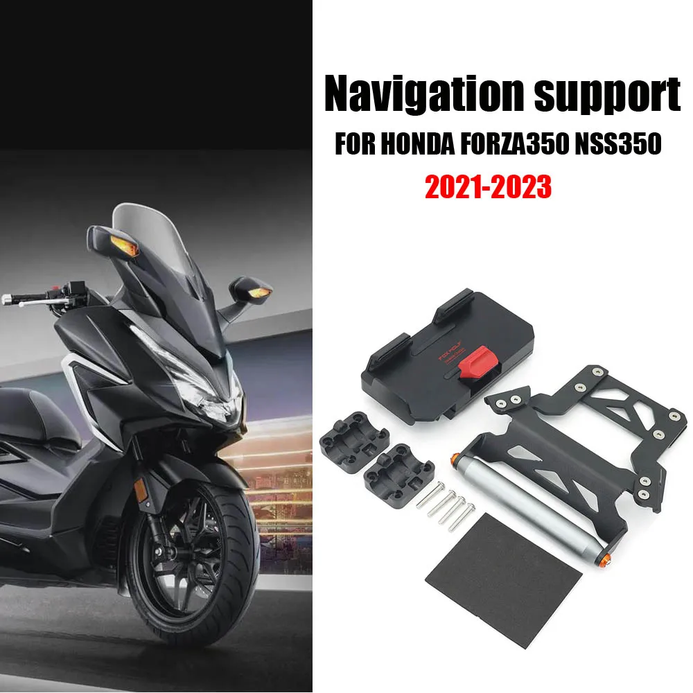 

NEW Motorcycle GPS Phone Navigation Bracket USB & Wireless Charger Holder Mount Stand For Honda NSS 350 NSS350 2021 2022 2023