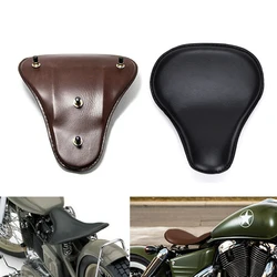 Universal Motorcycle Solo Seat Chopper Saddle Vintage Cushion Parts or Spring Bracket For Harley Bobber Custom Honda Yamaha