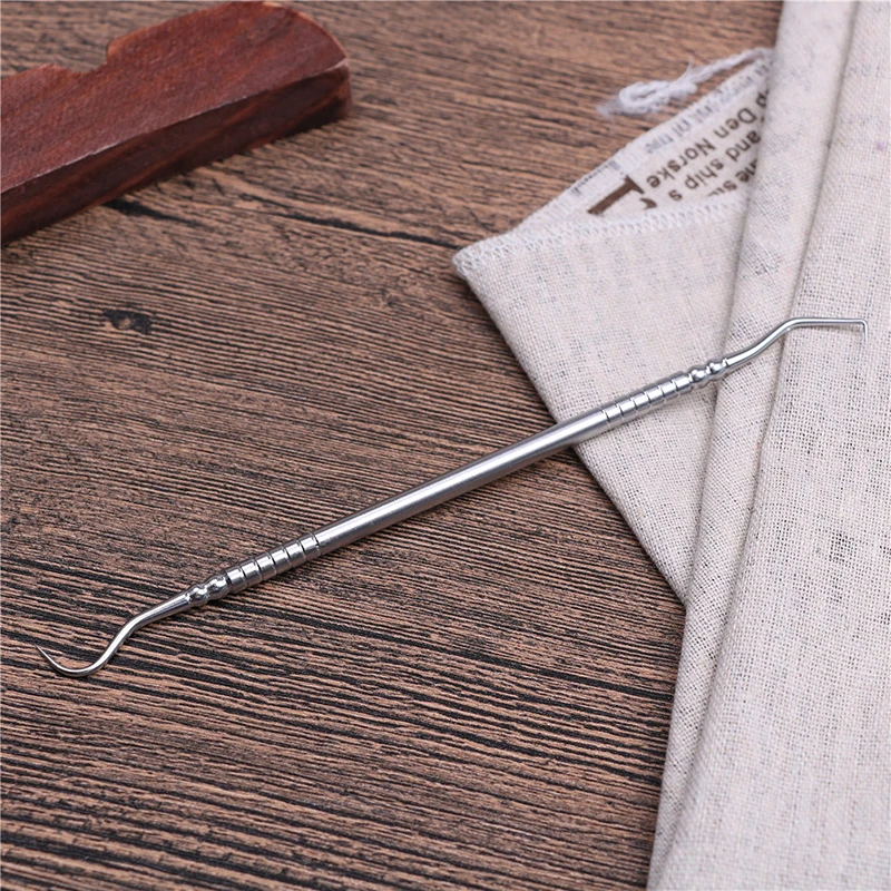 [New] NEW 1Pc Double Ends Stainless Dentist Teeth Clean Hygiene Probe Hook Pick