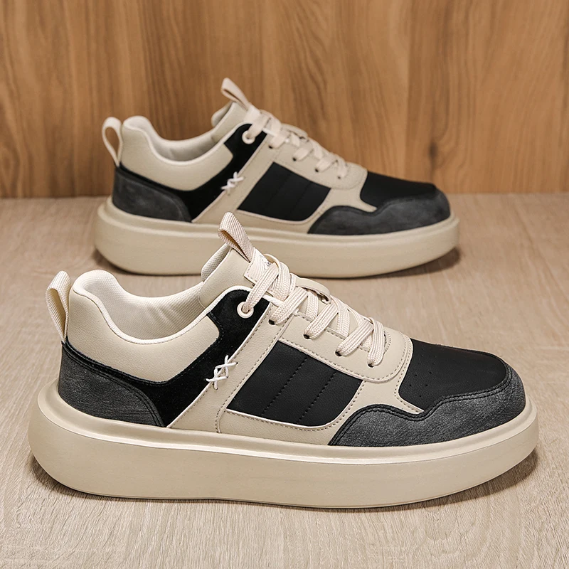 

Men's Casual Sports Shoes with Thick Sole – Multi-Functional Running Style, Lightweight Breathable Lining. Perfect for Outdoor A