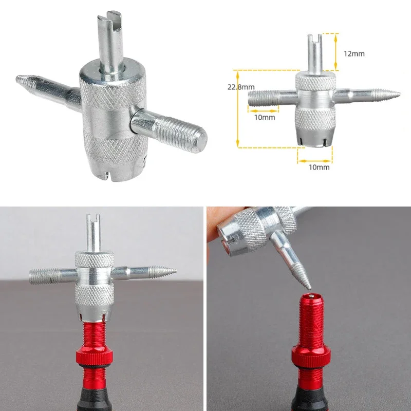 4 in 1 Tyre Removal Tools Valve Core Removal Tools Valve Drivers Wrenches Tube Pullers Car Tyre Repair Parts Car Accessories