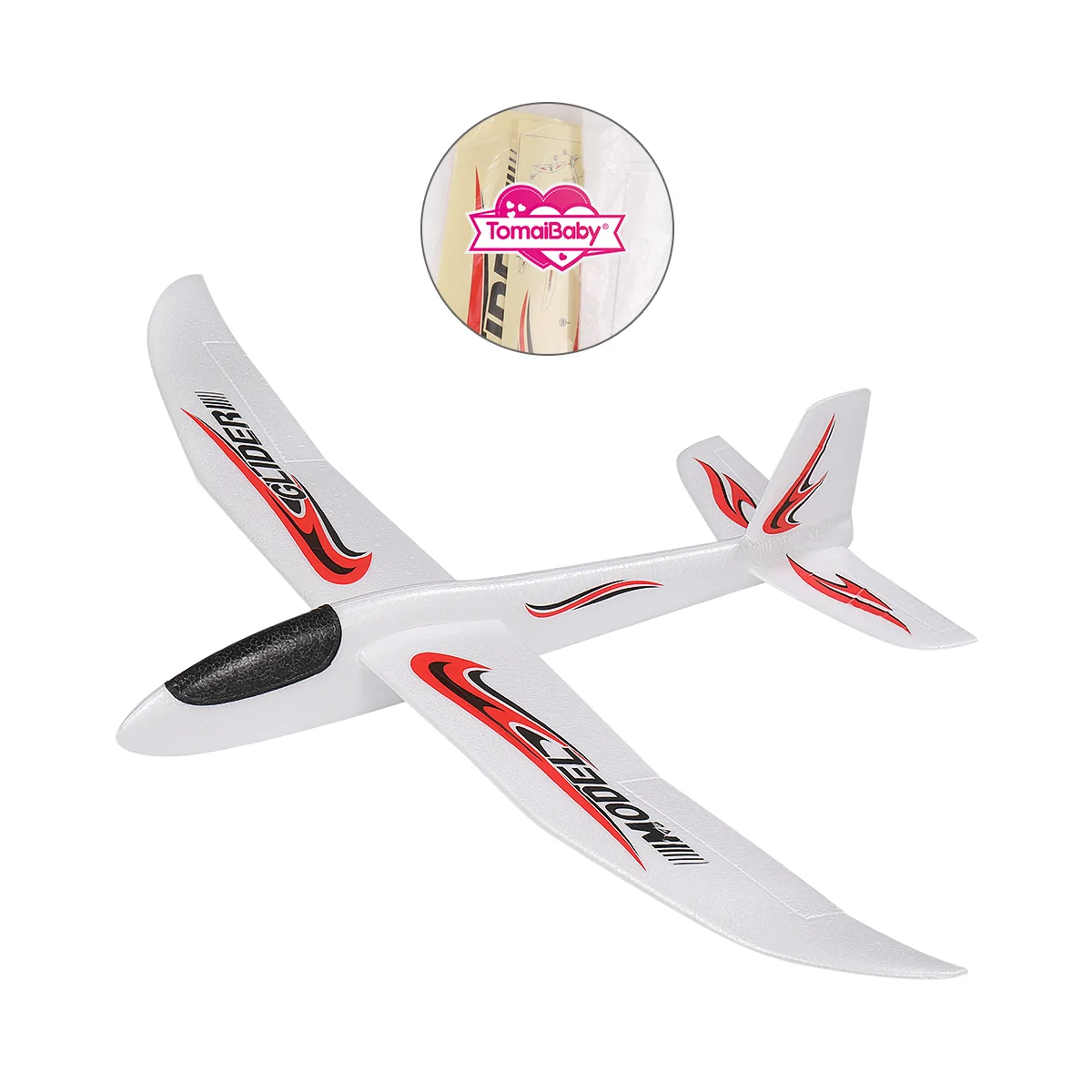 2pcs Tomaibaby 99cm Throwing Aircraft Children\'s Aerobatic Plane Glider Airplane Outdoor Sports Flying Toy