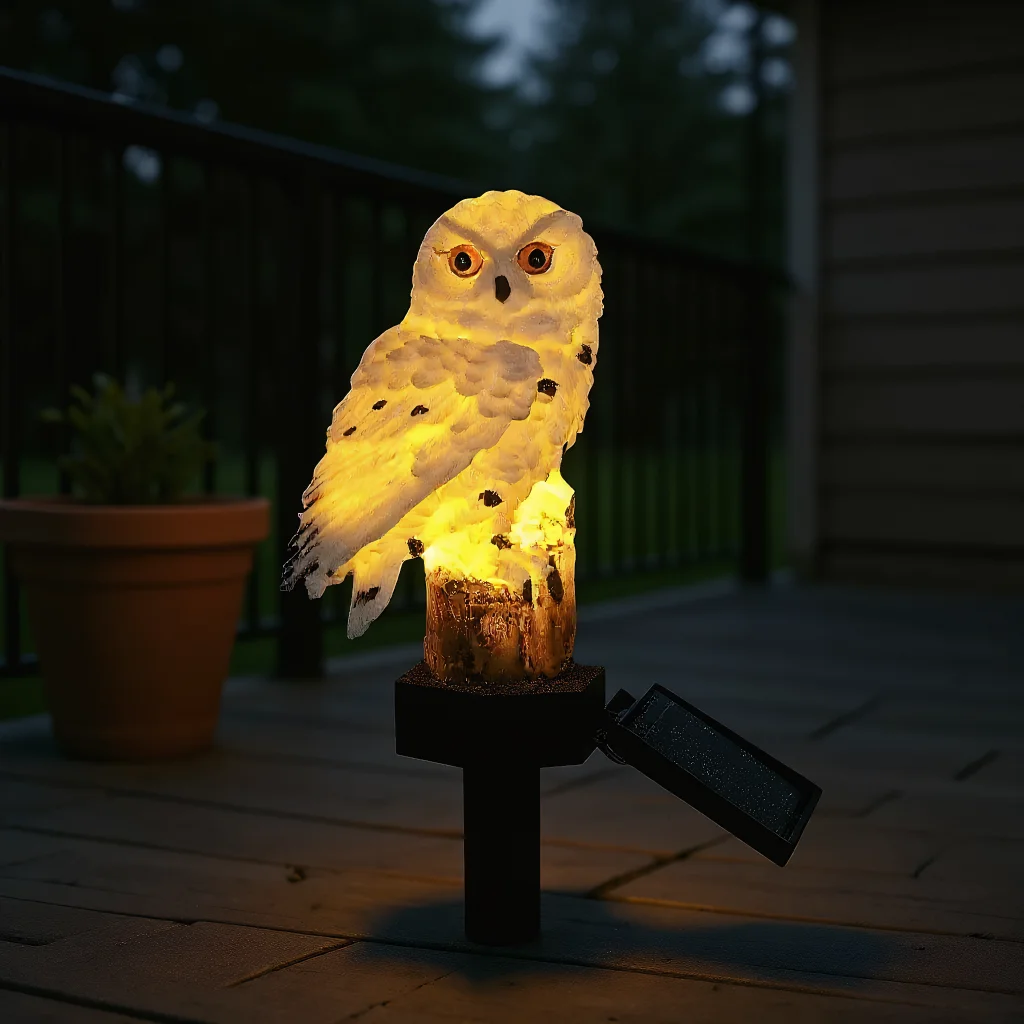 

Солнечные фонари «Сова» для сада — водонепроницаемое освещение для дорожек и газонов с вечерним свечением