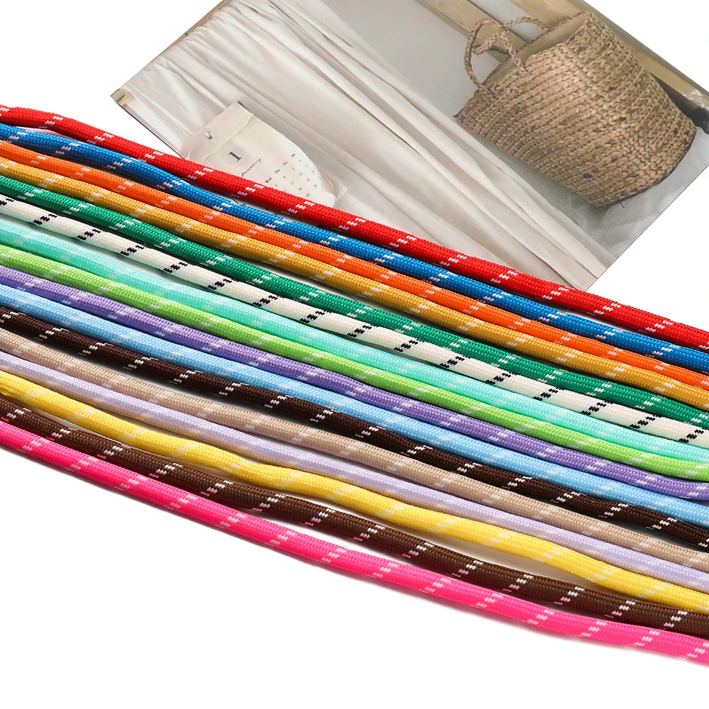 2–5 m, 5 mm, farbige, vielseitige geflochtene Kordel für DIY-Rucksackanhänger, Handyriemen und handgefertigte Schmuck-Bastelbedarf – Detail 6