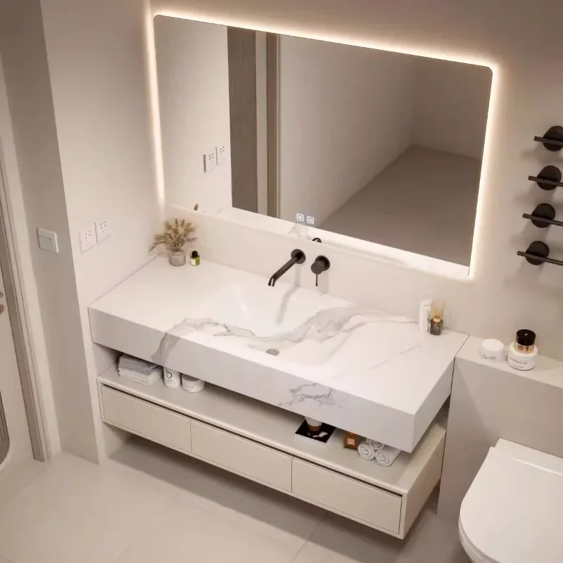 Mirror Display White Bathroom Cabinets Washbasin Luxury Corner Bathroom Cabinets Slim Wall Shelf Mobile Bagno Furniture