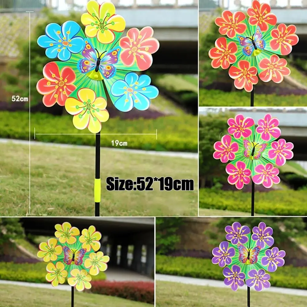 New Kids Toys Cartoon Children Toys Plastic Wind Spinners Colorful Animal Windmills Layout Pinwheels Toys DIY Wind Spinners