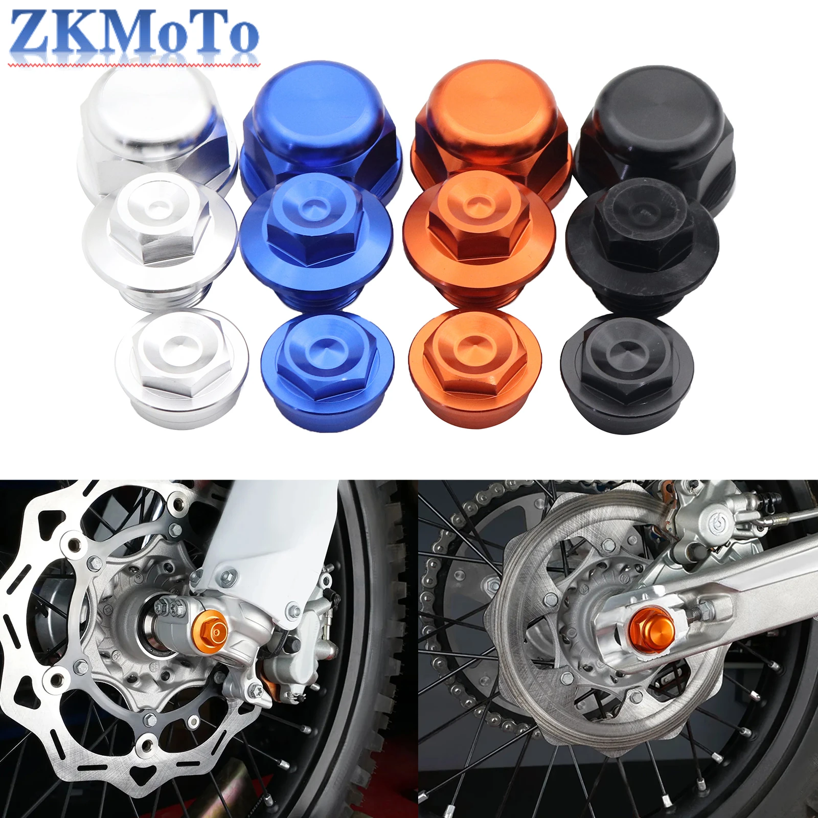 CNC Aluminum Front Rear Wheel Lock Axle Lock Nut For KTM EXC 300 EXC 250 EXC-F 350 XCW 450 500 Husqvarna TE 300 FE 450 2016-2022