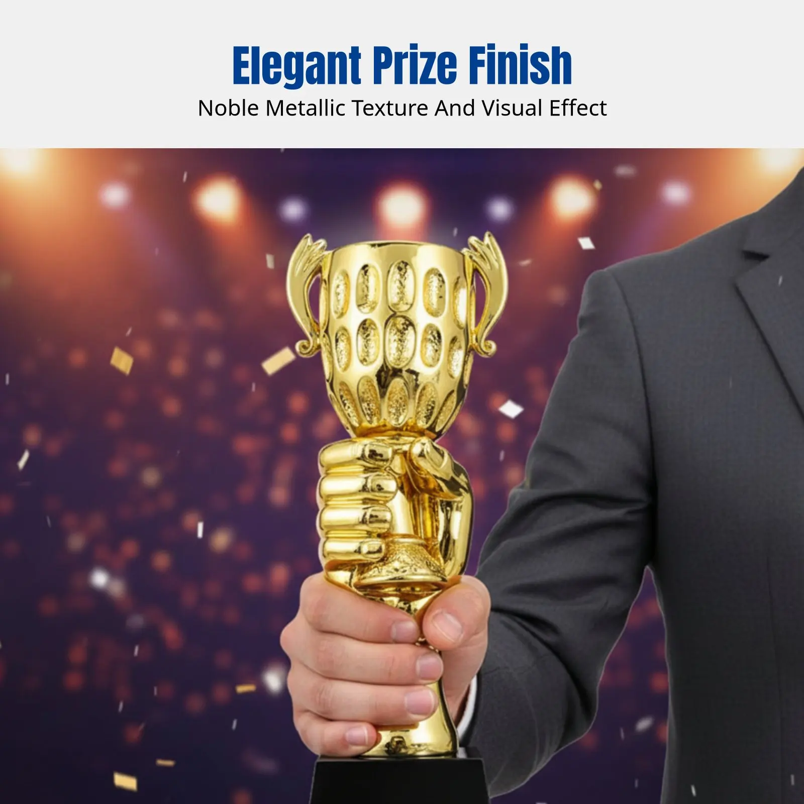 

Resin Award Decoration, Creative Design, Corporate Annual Event, Competition Award, Customizable Crystal Metal Commemorative