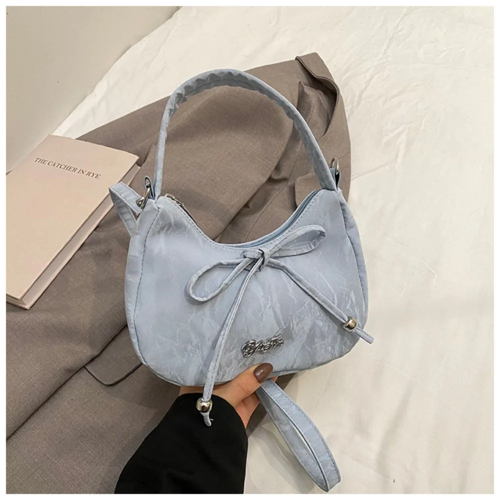 

Fashion Bowknot Shoulder Bags Vintage Simple Handbags Casual Multifunction Tote Bag Women