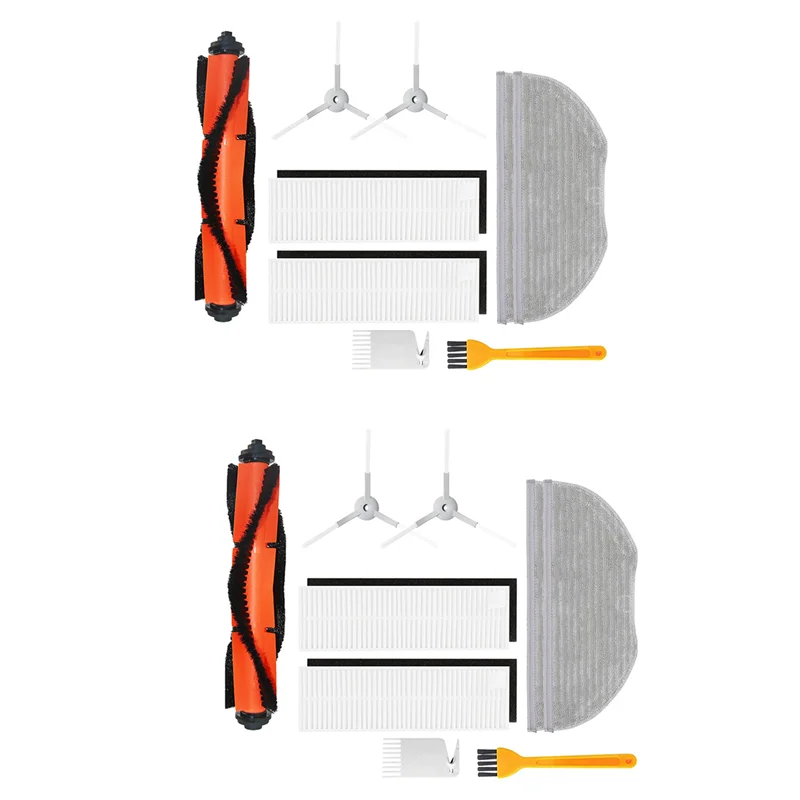 BAAN-2 Set Filter Roller Brush Mop Cloth For Xiaomi Mijia Mi Robot Vacuum-Mop Essential G1 MJSTG1 Vacuum Cleaner Parts