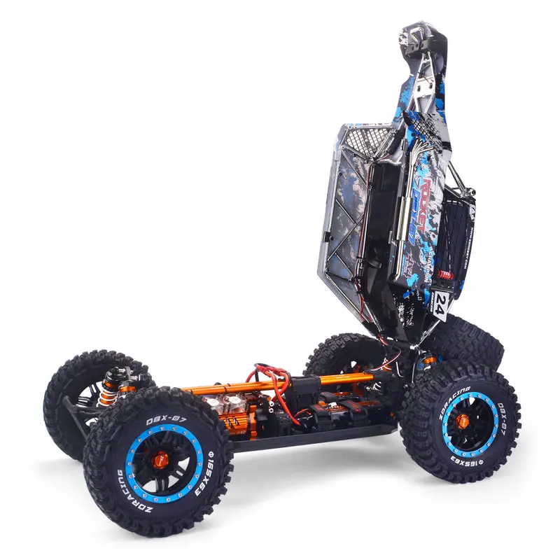 ZD Racing DBX-07 سيارة RC بدون فرش 1/7 مقياس 4WD مركبة كهربائية للطرق الوعرة شاحنة صحراوية مع لعبة التحكم عن بعد للفرامل الميكانيكية