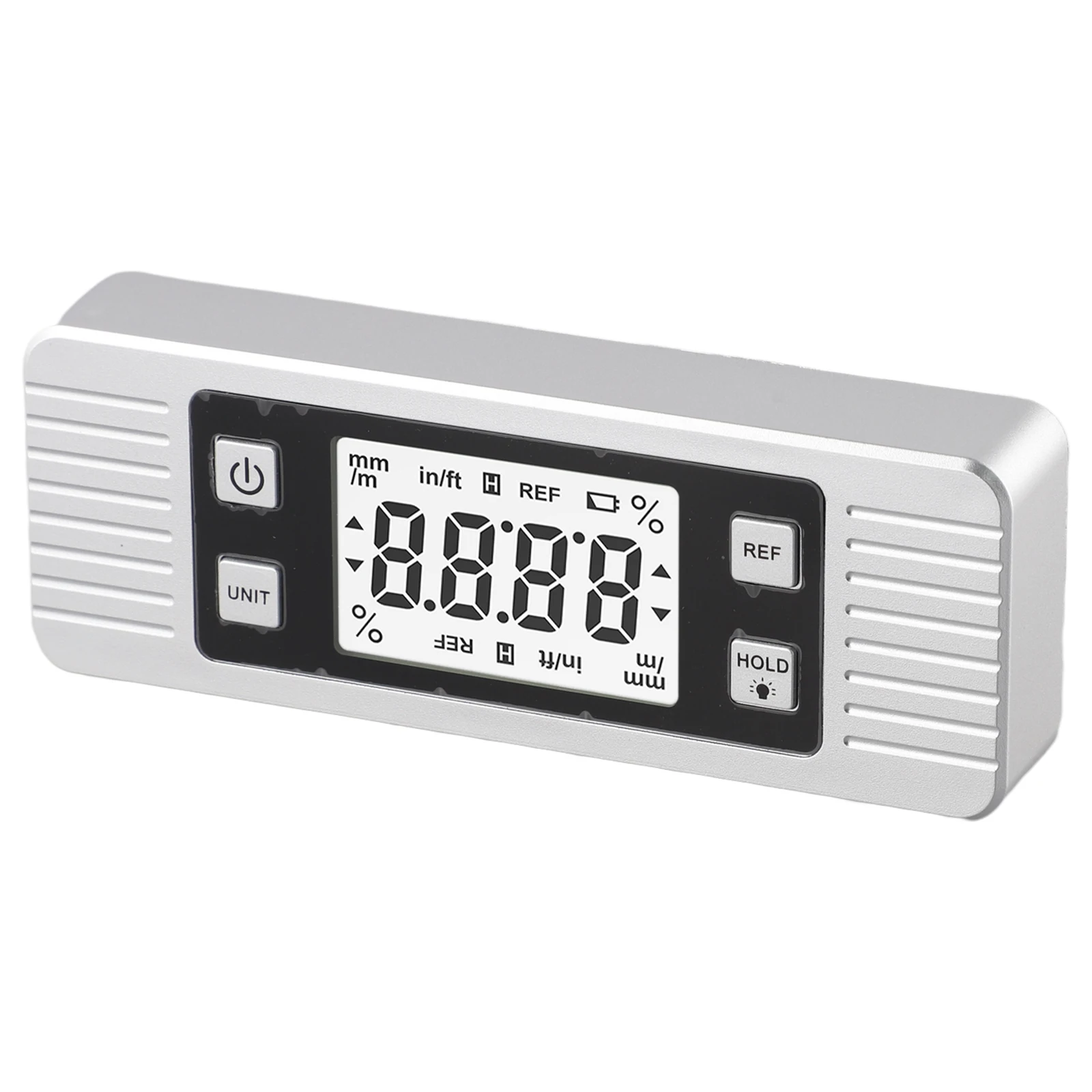 

For Contractors Angle Measuring Tool Color: Silver Backlit Display Measuring Tool Inclinometer Fast Response Measurement