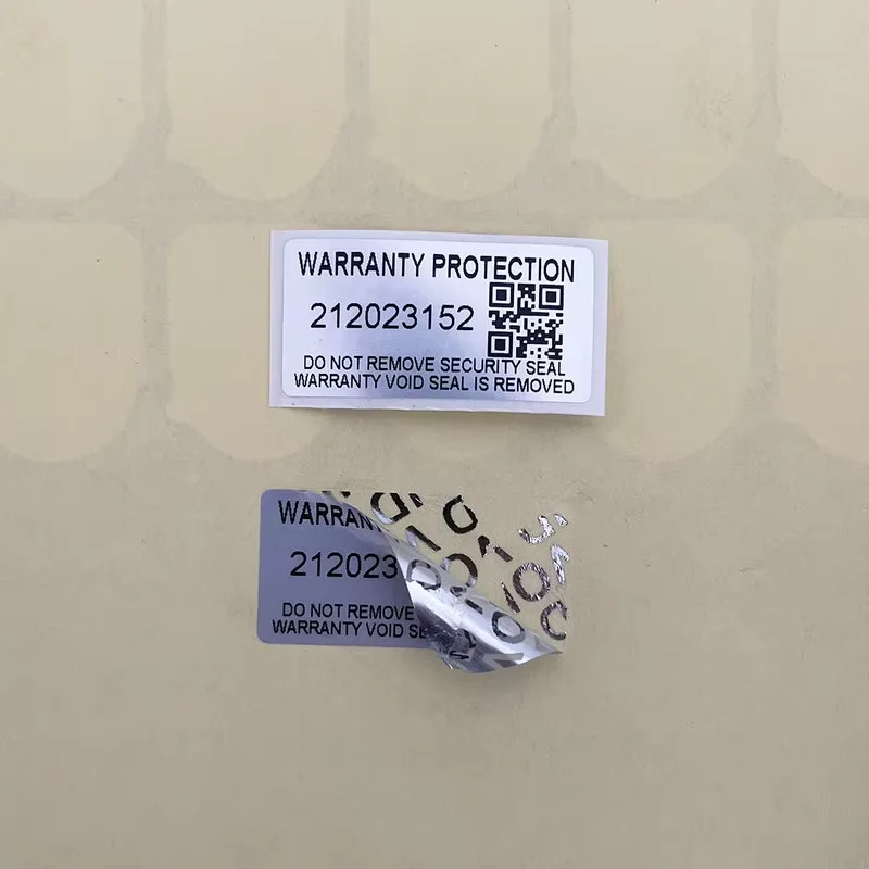 1000PCS protection warranty sticker 30mm x 15mm security seal tamper proof warranty sticker false decal