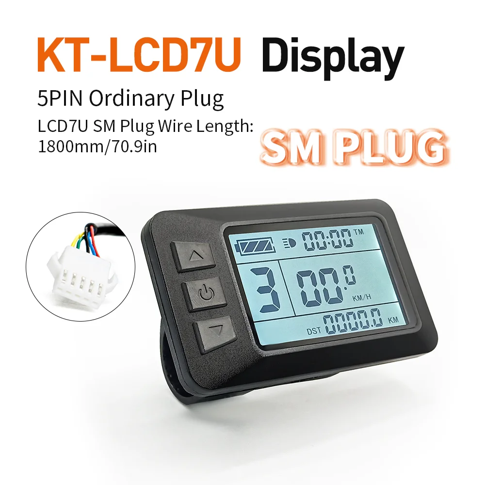 Ebike KT-LCD7U(with USB) Display for Bike Conversion Kit