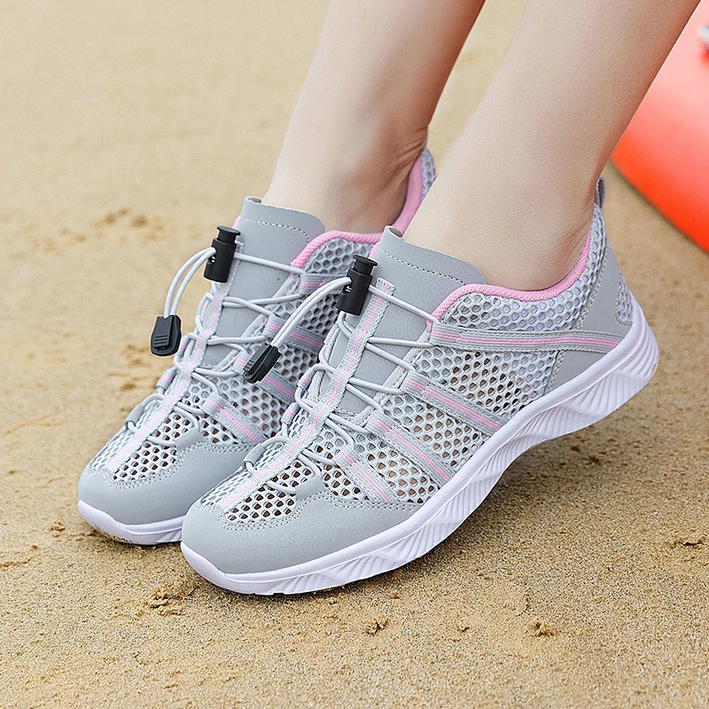 Männer Frauen Strand Aqua Wasser Schuhe Canyoning Outdoor Waten Upstream Creek Fluss Tracing Schuhe Amphibien Camping Entwässerung Löcher – Detail 9