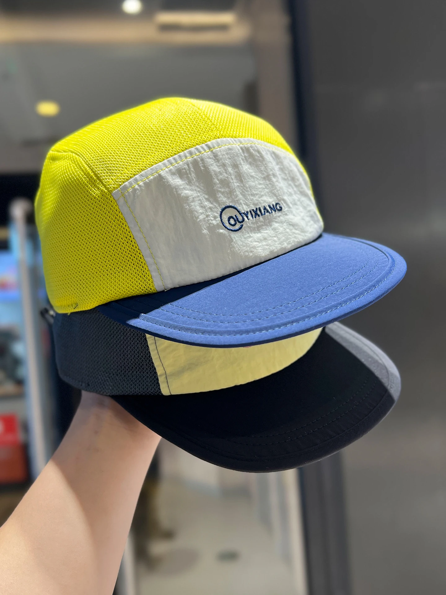 

Color matching baseball cap men's and women's summer outdoor sports sunscreen visor quick-drying breathable cap trendy brand