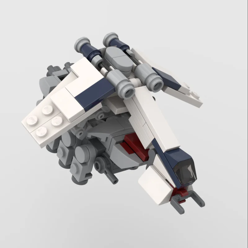 Klocki konstrukcyjne MOC zabawka miniaturowy model statku kosmicznego figurka kreatywna zabawka do składania prezent świąteczny dla chłopców