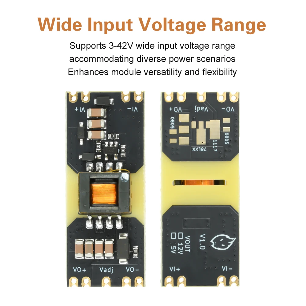 JW3510 Isolated Power Module DC-DC Buck Converter 3-42V Input to 5/12V Output Boost Module Stabilizer Board Reserved for LDO