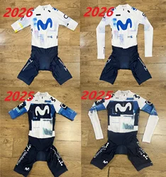 LASER CUT Skinsuit 2026 MOVISTARful TEAM Bodysuit SHORT Cycling Jersey Bike Clothing Maillot Ropa Ciclismo