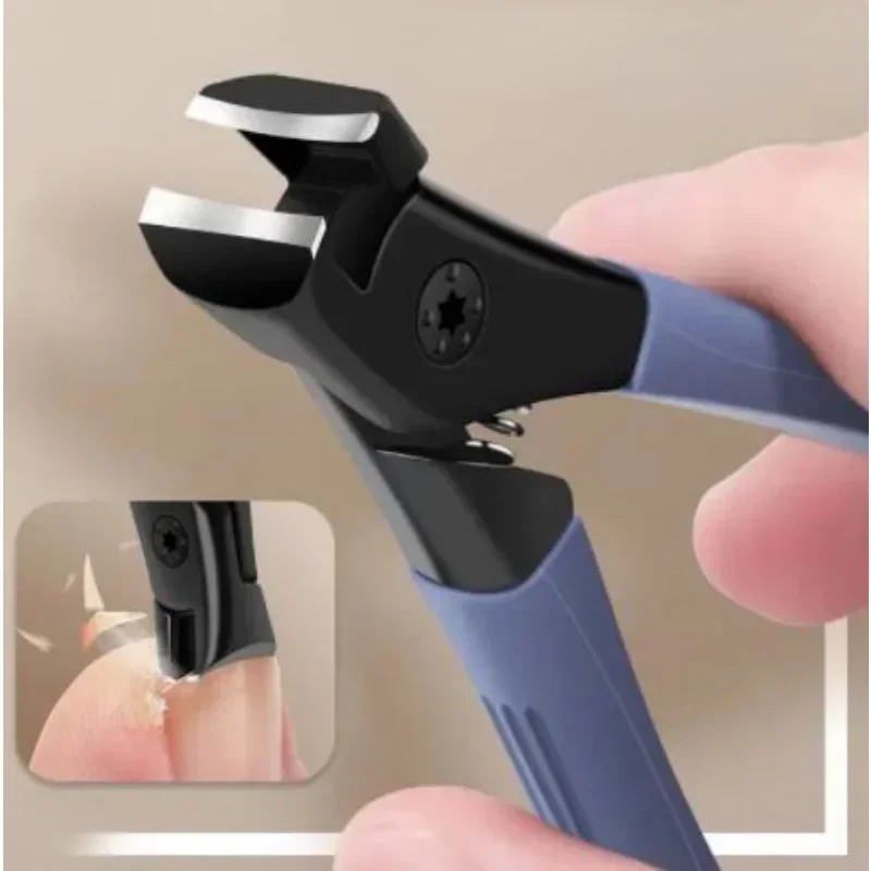 Professional Anti-Splash Nail Clippers Single Nail Clipper Thick Hard Special Nail Trimmer Large Size Household Thick Nails