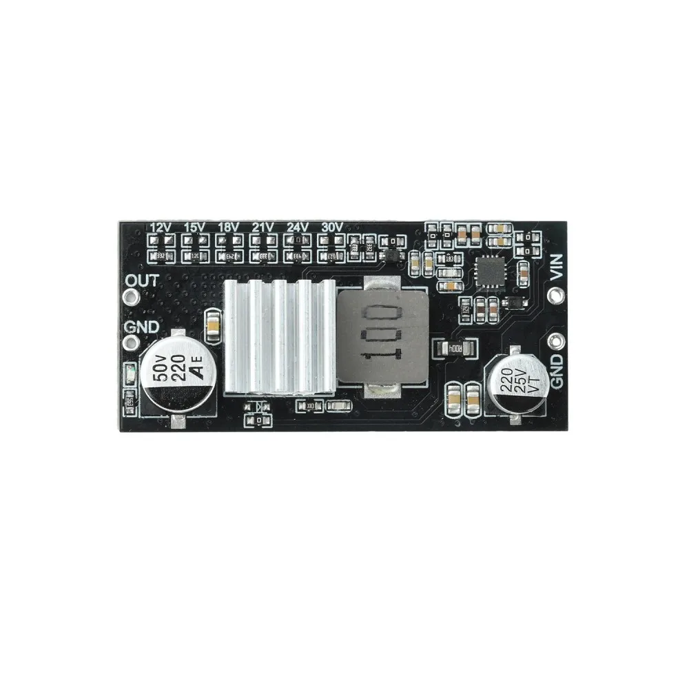 DC-DC Boost Converter Board 9-12V Input to 15V 18V 21V 24V 30V Multi Voltage Output 2A Adjustable Step Up Power Supply Module