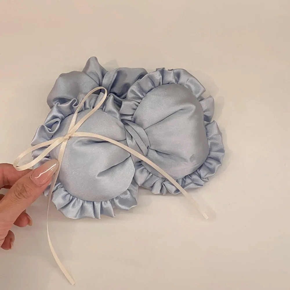 Corbata de pelo de almohada pequeña de alta resistencia, lazo de moda elegante, paño de Scrunchie de corazón de amor dulce lindo, diario