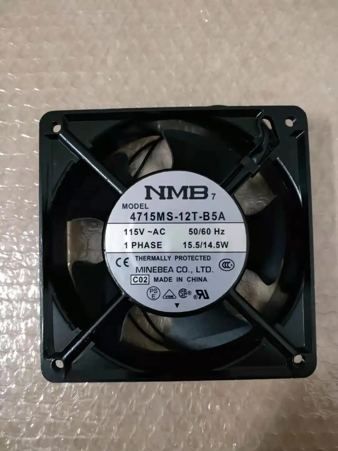 NEW ORIGINAL 4715MS-12T-B5A 115V 15.5/14.5w 12038 120x120x38mm COOLING FAN RADIATOR